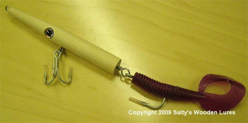 2.5 Oz Salty's THE RAT needlefish plug making kits from Salty's Wood Lures